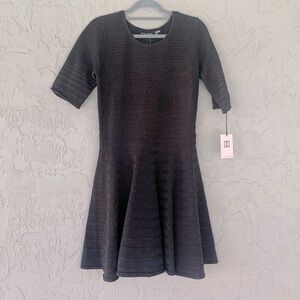 Grey knit dress